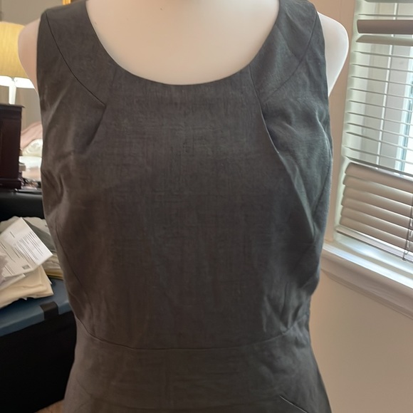 Grey JCrew suiting dress, sleeveless - Picture 2 of 4